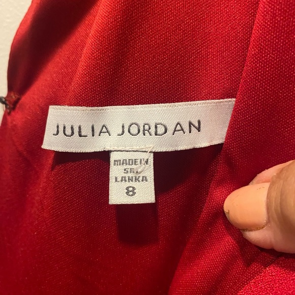 Beautiful red jumpsuit wide leg with a belt - Picture 2 of 2